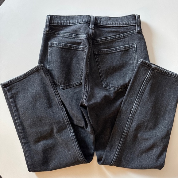 Abercrombie & Fitch Ankle Straight Ultra High Rise Black Jeans Size 26 Short - Picture 4 of 5